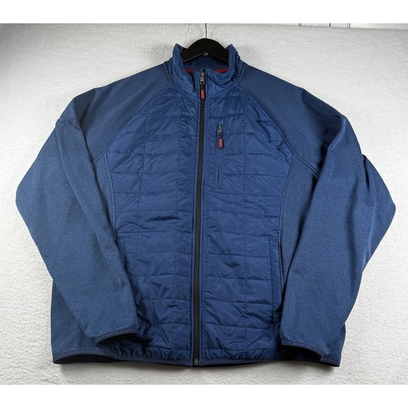 Orvis Other - Orvis Mixed Media Quilted Classic‎ Collection Full Zip Blue Jacket Men's XL